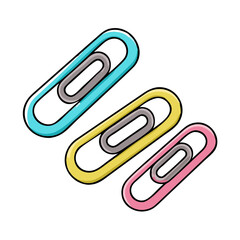 paper clips icon, paper clips vector illustration-simple illustration of paper clips, perfect for paper clips logos and icons