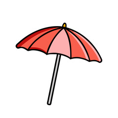 Obraz premium parasol icon, parasol vector illustration-simple illustration of parasol, perfect for parasol logos and icons