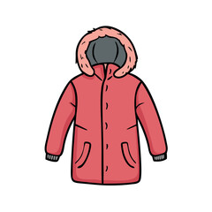 parka icon, parka vector illustration-simple illustration of parka, perfect for parka logos and icons © MdGolamRabby