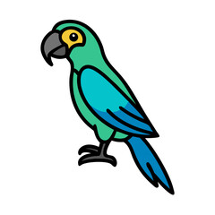 parrot icon, parrot vector illustration-simple illustration of parrot, perfect for parrot logos and icons
