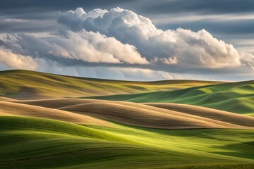 Soft Hills and Clouds