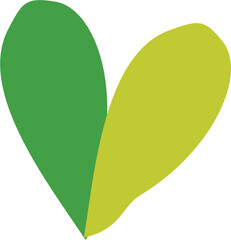 Simple leaf vector with green color. Perfect for eco-friendly designs or nature-themed projects.