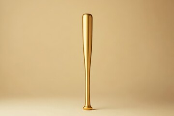 Baseball bat on minimalist background for athletic branding and promotional materials