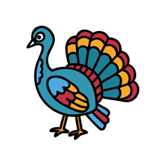 peacock icon, peacock vector illustration-simple illustration of peacock, perfect for peacock logos and icons