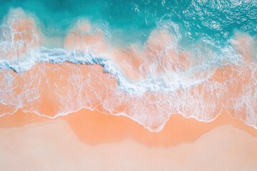 Fototapeta premium Natural coastal sand texture for beach-inspired designs, ideal for summer getaway marketing or tropical lifestyle visuals