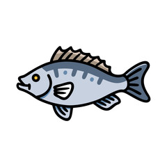 perch icon, perch vector illustration-simple illustration of perch, perfect for perch logos and icons