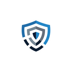 Modern Digital Shield Vector Logo for Secure Tech and Cyber Protection Branding in a Futuristic Style