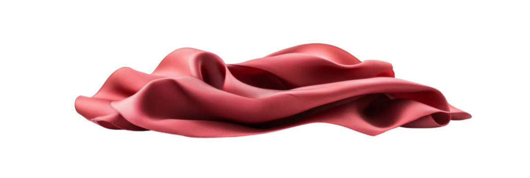 Pink fabric with elegant flowing design and smooth texture displaying movement and softness