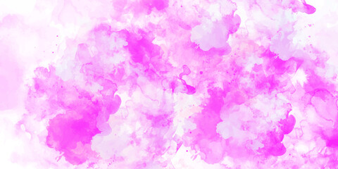 soft pink magenta  watercolor background with smooth gradients, cloud-like textures abstract pastel wash with gentle brush strokes and splash effects