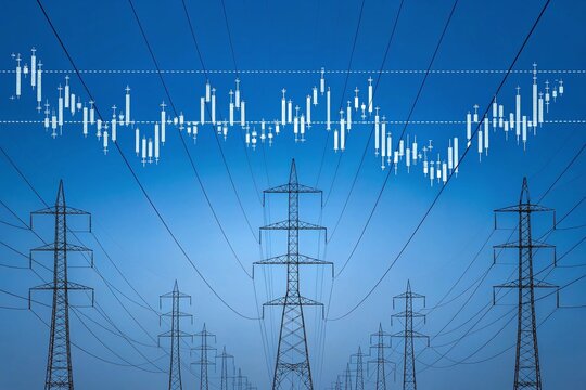 Abstract Graph Showing Electricity Price Over Power
