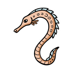 pipefish icon, pipefish vector illustration-simple illustration of pipefish, perfect for pipefish logos and icons
