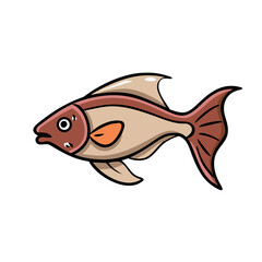 platy fish icon, platy fish vector illustration-simple illustration of platy fish, perfect for platy fish logos and icons