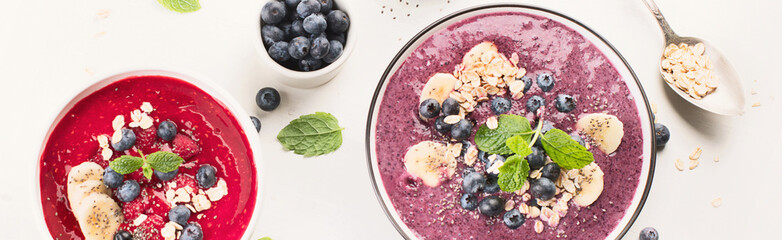 Fresh smoothies for Healthy Breakfast.