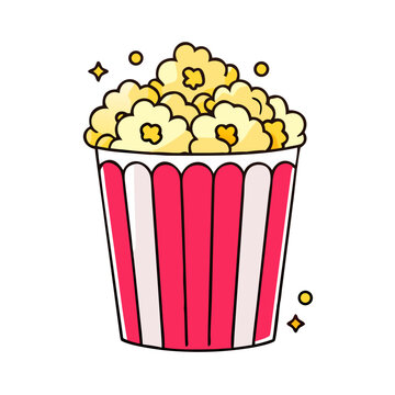 recommend clip art: popcorn bucket icon, popcorn bucket vector illustration-simple illustration of popcorn bucket, perfect for popcorn bucket logos and icons