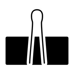Paper Binder Vector Glyph Icon Design