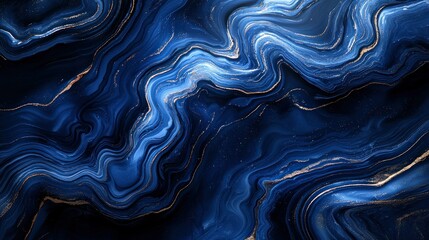 Obraz premium Abstract Blue Marble Design