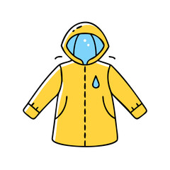 raincoat icon, raincoat vector illustration-simple illustration of raincoat, perfect for raincoat logos and icons