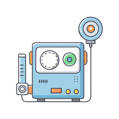 Fototapeta premium recording device icon, recording device vector illustration-simple illustration of recording device, perfect for recording device logos and icons