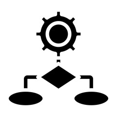 Cash Flow Optimization Vector Glyph Icon Design