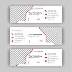 Elegant, simple and professional email signature template design