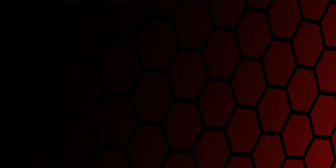 Abstract red hexagon elegant background vector illustration, banner business product present. vector illustration