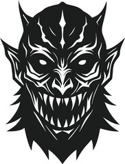 Simple but Frightening Halloween Mask Design