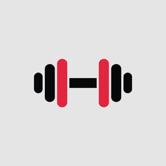 Vector Style Fitness Dumbbell Logo Isolated on Transparent Background Ideal for Gym and Workout Branding