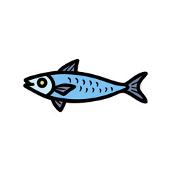 sardine icon, sardine vector illustration-simple illustration of sardine, perfect for sardine logos and icons