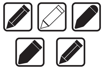 edit pen icon, create modify pen sign button, Pencil icon, sign up icon - editing text file document icons for web and mobile apps