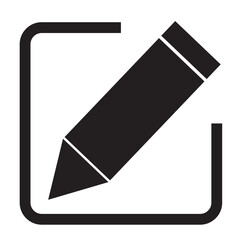 Edit icon vector isolated on white background. Pencil icon. sign up Icon vector. edit text