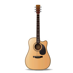 Accoustic guitar cutaway