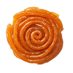 Fototapeta premium Spiral orange food sweet treat confectionery dessert culinary gastronomy recipe