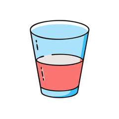 shot glass icon, shot glass vector illustration-simple illustration of shot glass, perfect for shot glass logos and icons