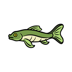 siamese algae eater fish icon, siamese algae eater fish vector illustration-simple illustration of siamese algae eater fish, perfect for siamese algae eater fish logos and icons