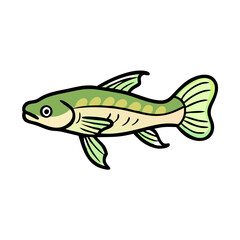 siamese algae eater fish icon, siamese algae eater fish vector illustration-simple illustration of siamese algae eater fish, perfect for siamese algae eater fish logos and icons