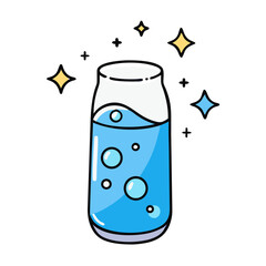 sparkling water icon, sparkling water vector illustration-simple illustration of sparkling water, perfect for sparkling water logos and icons