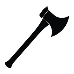  ax silhouette vector icon