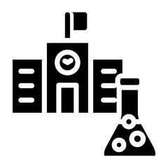 Science Fair Project Vector Glyph Icon Design