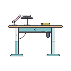 standing desk icon, standing desk vector illustration-simple illustration of standing desk, perfect for standing desk logos and icons