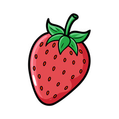 strawberry icon, strawberry vector illustration-simple illustration of strawberry, perfect for strawberry logos and icons