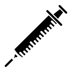 Syringe Vector Glyph Icon Design