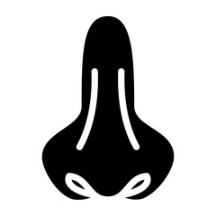 Nose Vector Glyph Icon Design
