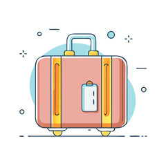 suitcase icon, suitcase vector illustration-simple illustration of suitcase, perfect for suitcase logos and icons