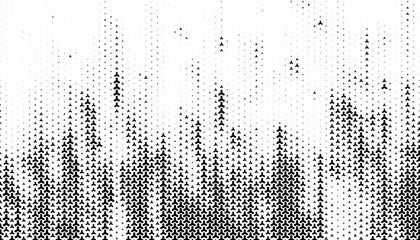 Black and white abstract geometric pattern with transition effect for modern and sporty design element. Modern background and jersey design. Vector Format Illustration 