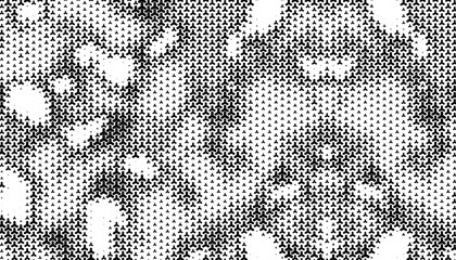 Black and white abstract geometric pattern with halftone effect for modern and sporty design element. Editable graphic resource. Vector Format Illustration. 