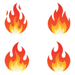 Fire flame vector 