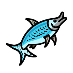 Obraz premium tarpon icon, tarpon vector illustration-simple illustration of tarpon, perfect for tarpon logos and icons