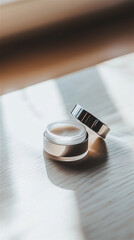 Jar of cream without label