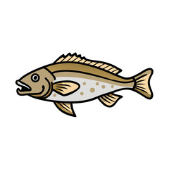 tilefish icon, tilefish vector illustration-simple illustration of tilefish, perfect for tilefish logos and icons