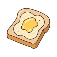 toast with butter icon, toast with butter vector illustration-simple illustration of toast with butter, perfect for toast with butter logos and icons